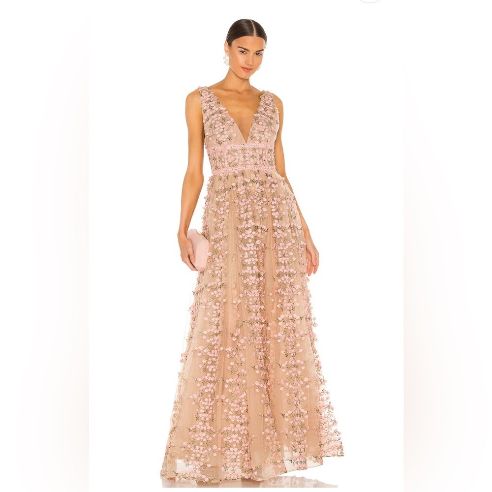 Bronx and Banco Megan Maxi Dress in Rose Size S